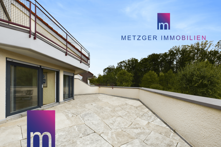Exklusive Penthouse-Wohnung mit traumhafter Dachterrasse: Blick über Böblingen und ins Grüne