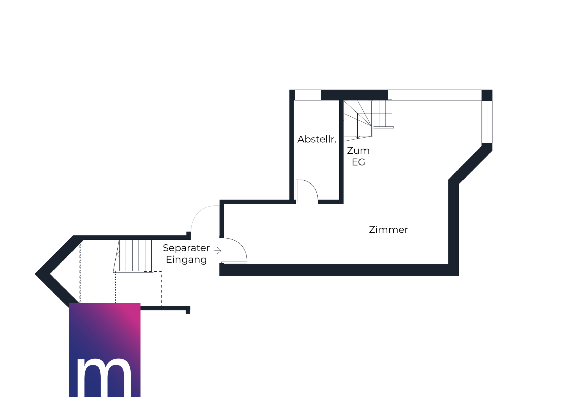 Grundriss UG - Hobbyraum