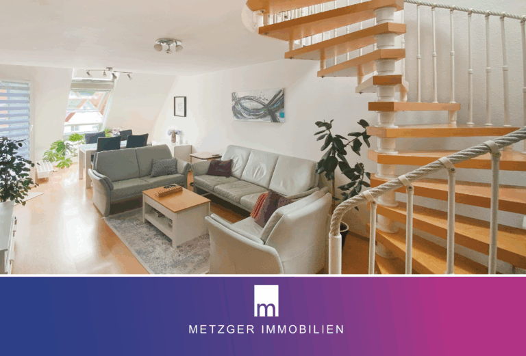 Schöne 4,5 Zimmer Maisonette Wohnung mit Blick ins Grüne von Neckartailfingen