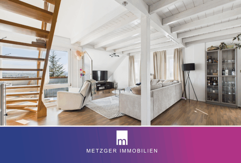 Gemütliche 4,5-Zimmer-Maisonette-Wohnung mit südlichem Balkon und tollem Ausblick
