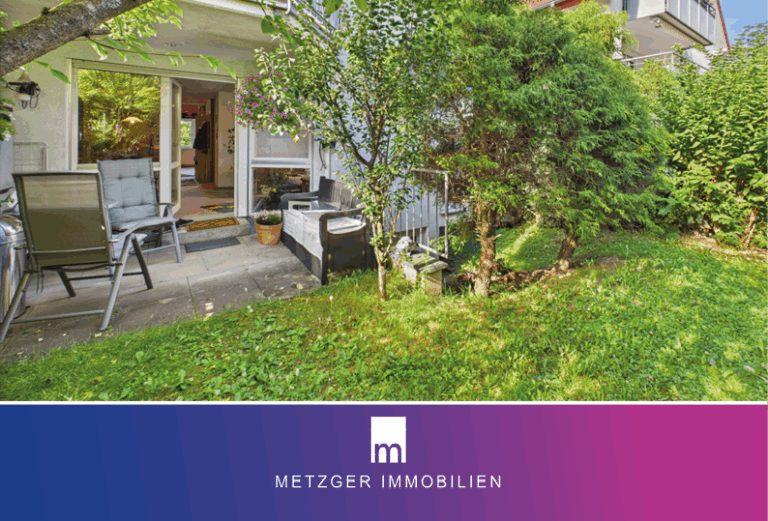 Charmante Kapitalanlage: Sonnige 3,5-Zimmer-Wohnung mit Terrasse und Garten in Süd-Lage