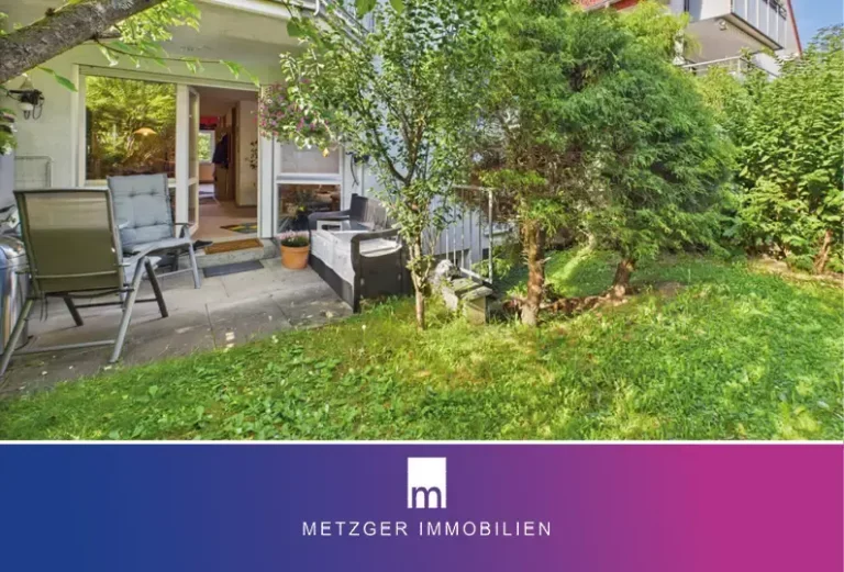 Charmante Kapitalanlage: Sonnige 3,5-Zimmer-Wohnung mit Terrasse und Garten in Süd-Lage