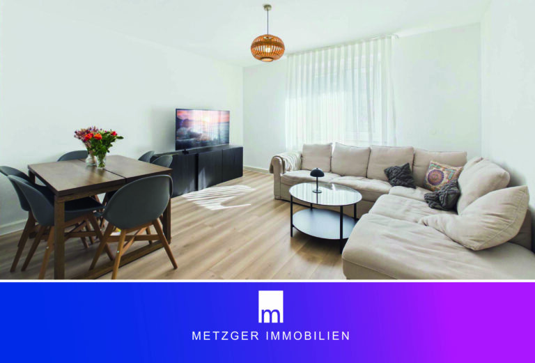 Tolle Raumwirkung: Hohe Decken und helles Wohnambiente in 3-Zimmer-EG-Wohnung in sehr gutem Zustand