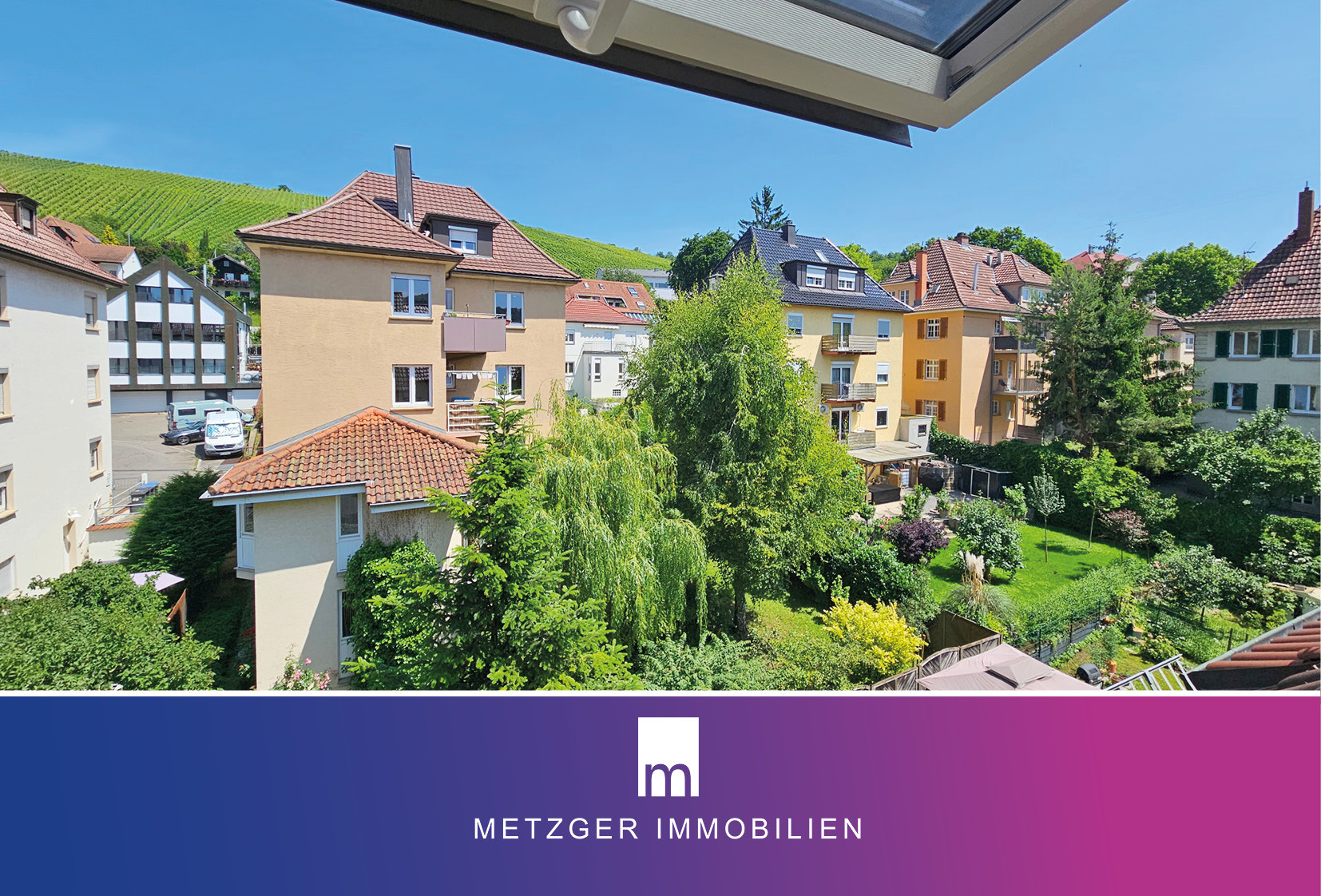 Blick vom Dachfenster