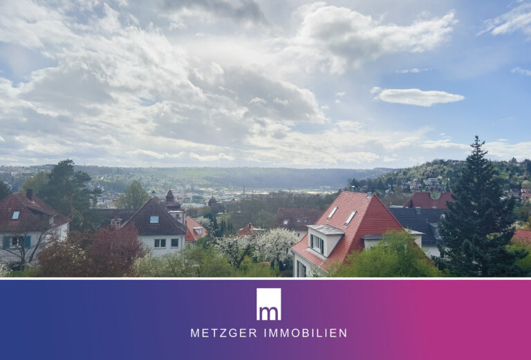 Traumhafte 2-Zimmer-Wohnung in toller Halbhöhenlage, mit tollem Blick über Esslingen