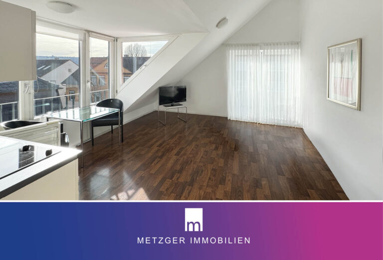 Neuwertige, helle 2 zimmer-DG-Wohnung mit toller Raumwirkung in Top-Lage