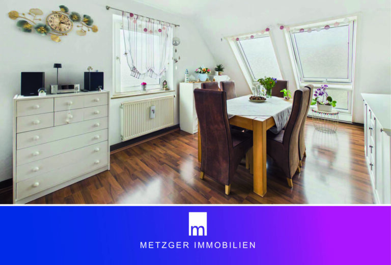 Lichtverwöhnte 2,5-Zimmer-DG-Wohnung in Esslingen-Mettingen nahe der Weinberge