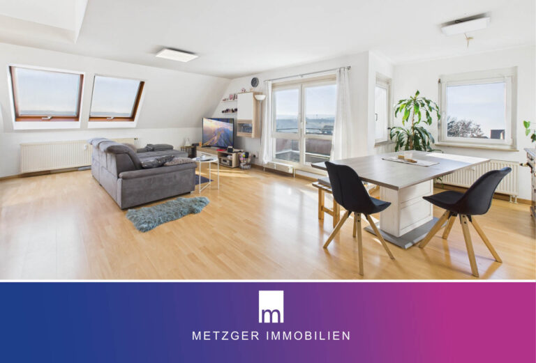 Elegante 3,5-Zimmer-Maisonette-Wohnung mit Sonnenbalkon in zentraler Lage von Denkendorf