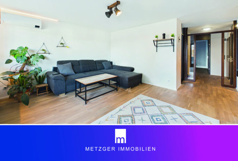 Gemütliche 3-Zimmer-Wohnung in gutem Zustand mit überdachtem Balkon, in ruhiger und naturnaher Lage