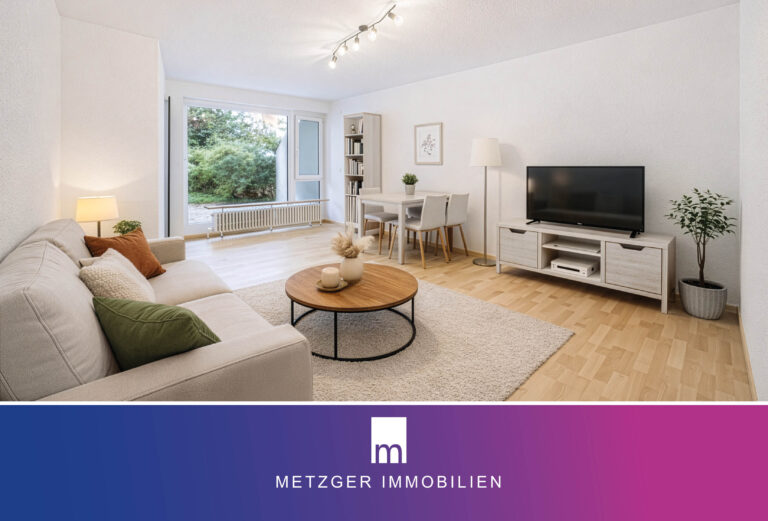 Helle 2-Zimmer-Erdgeschoss-Wohnung mit Terrasse und Garten in Esslingen