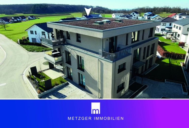 Moderne neubau 2,5-Zi.-Penthouse-Wohnung in idyllischer Umgebung mit Südbalkon, Weitblick und Aufzug