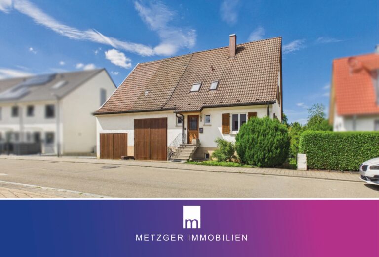 Freistehendes EFH – 750m² Grundstück mit tollem Garten & großer Scheune direkt am Bach
