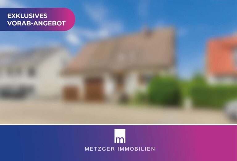 Freistehendes EFH – 750m² Grundstück mit tollem Garten & großer Scheune direkt am Bach