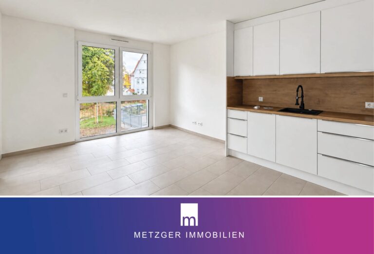 Moderne 2-Zimmer-Neubauwohnung mit hochwertiger Einbauküche, großem Balkon & Aufzug
