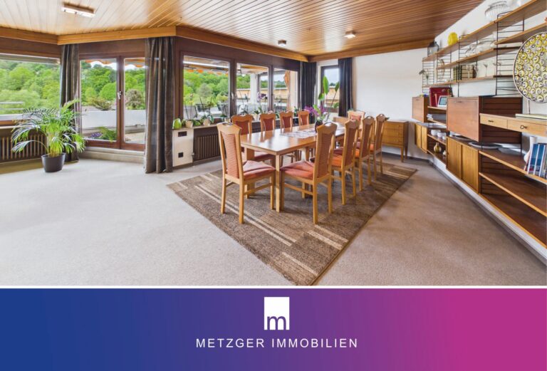 Modernes Wohnkonzept & Weitblick ins Grüne. EFH in Sackgasse mit Einliegerwhg, Dachterrasse & Garten