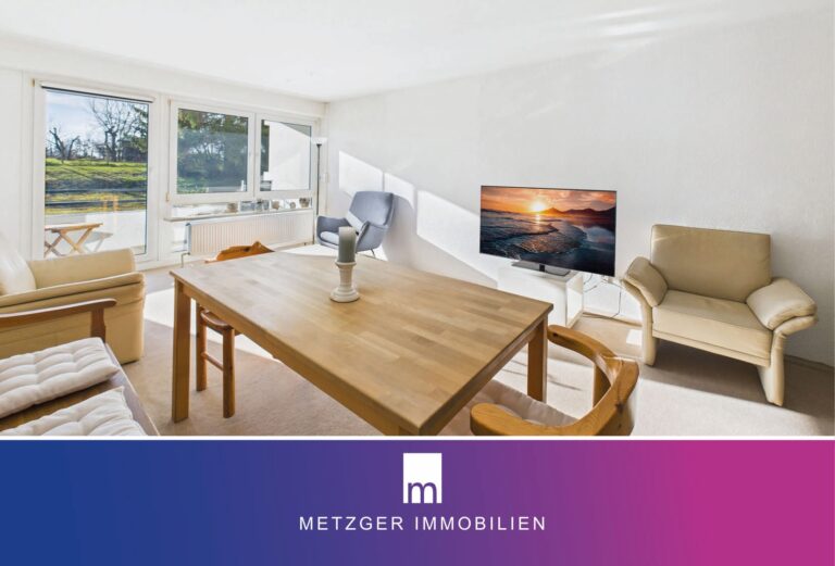 Wohnen am Feldrand: Helle 3-Zimmer-Wohnung mit Süd-West-Balkon in Esslingen-Berkheim