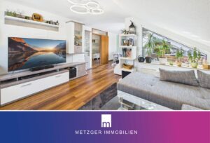 Lichtverwöhntes Wohnen mit Weitblick – Neuwertige 4,5-Zimmer-Dachgeschosswohnung in grüner Lage
